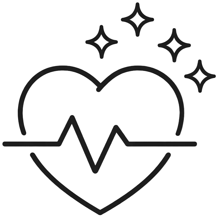 Health and wellness clinic icon - infrared recovery technology for health centres